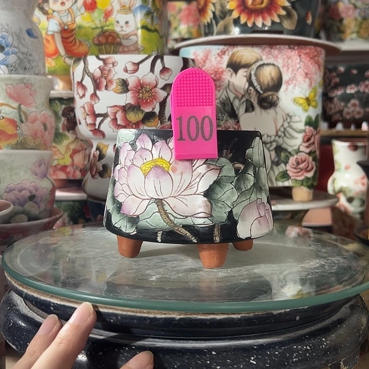 小***y景德镇手绘花盆满38包邮