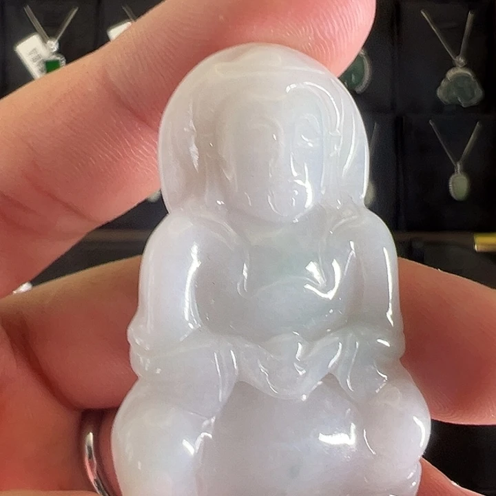 颈饰未镶嵌翡翠天然翡翠
