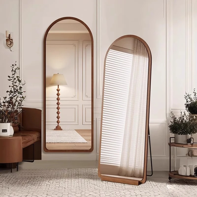 中古风镜子可挂可立全身镜落地镜试衣镜家用卧室衣帽间复古穿衣镜