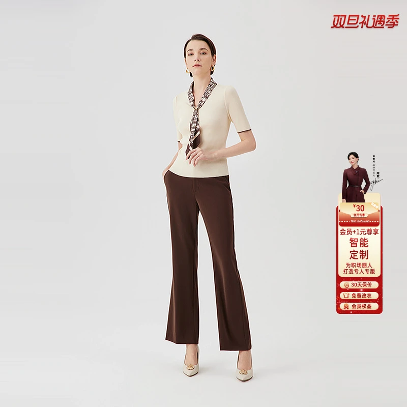 赢智尚2024新款短袖针织衫百搭舒适气质时尚ZZ00354/ZZ00354