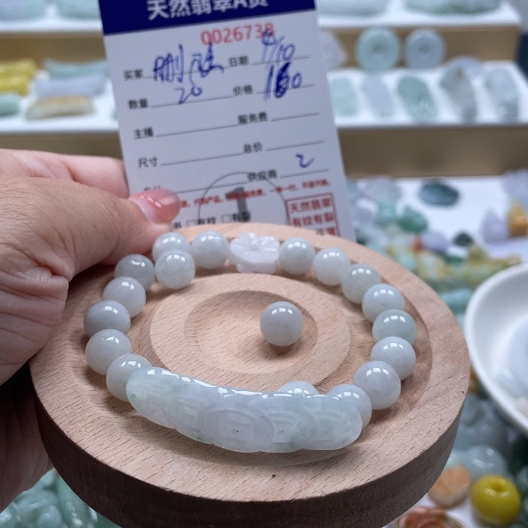 删***》翡翠未镶嵌颈饰56788