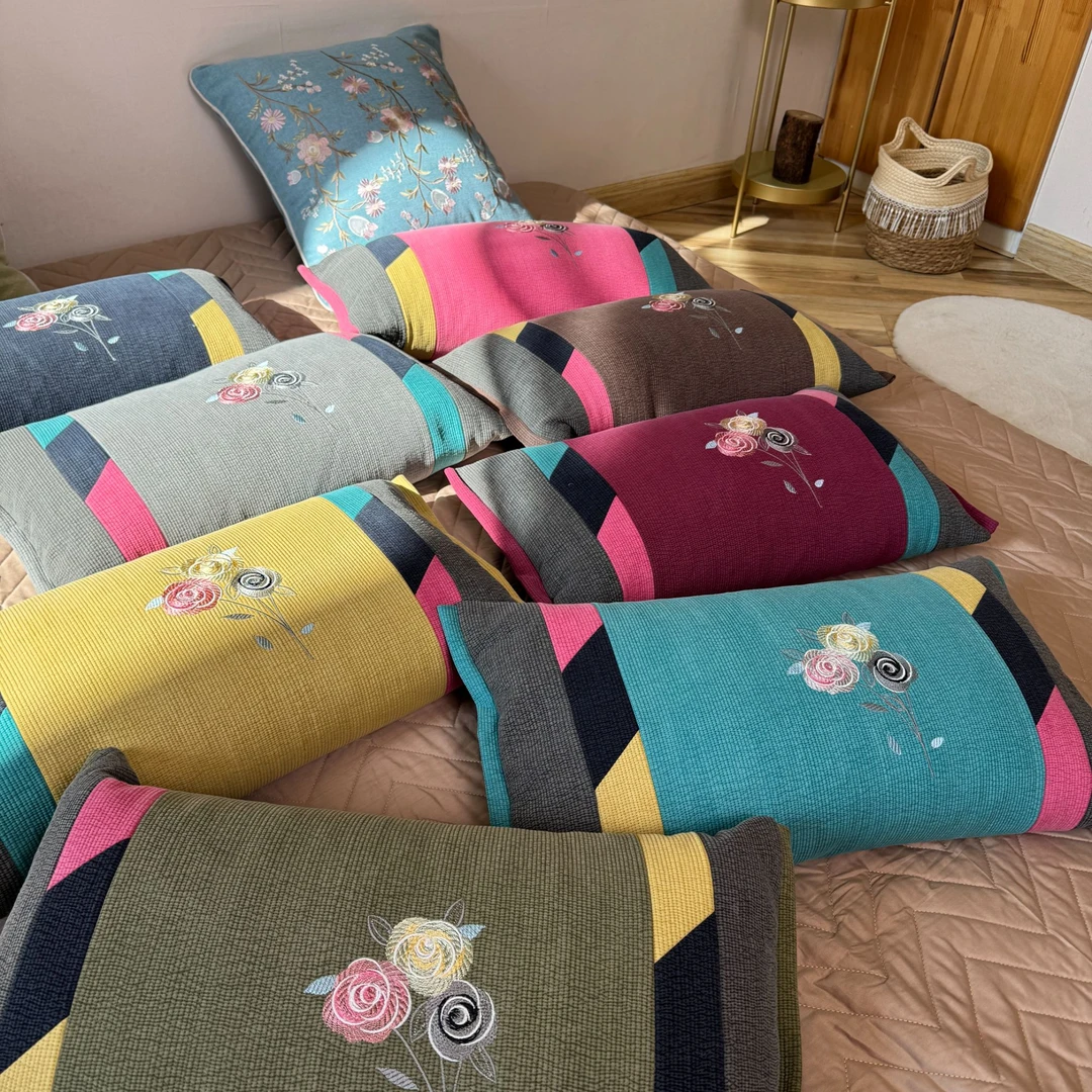 【春季新品】麦壳填充护颈健康支撑颈椎不塌陷58*30*10（吉祥枕头）