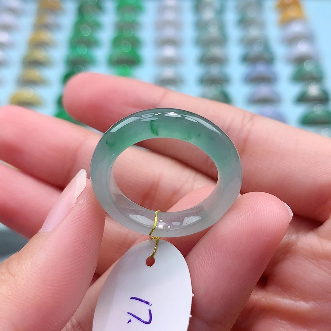 未镶嵌戒指翡翠1718圈