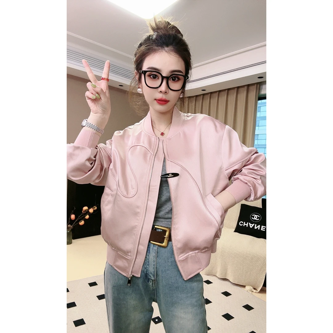 短款拉链短外套女2025秋季新款韩版时尚洋气显瘦上衣宽松显瘦大码