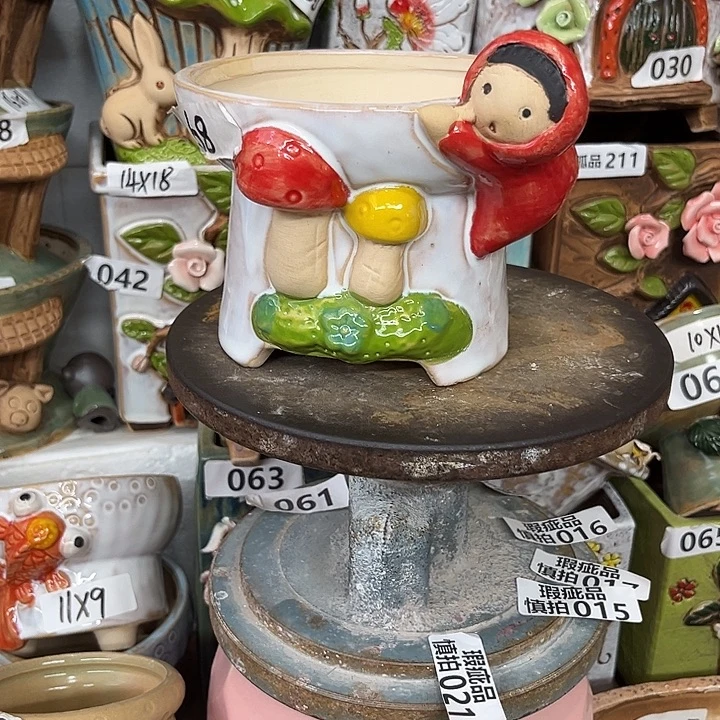 紫砂花盆粗陶材质多肉花盆