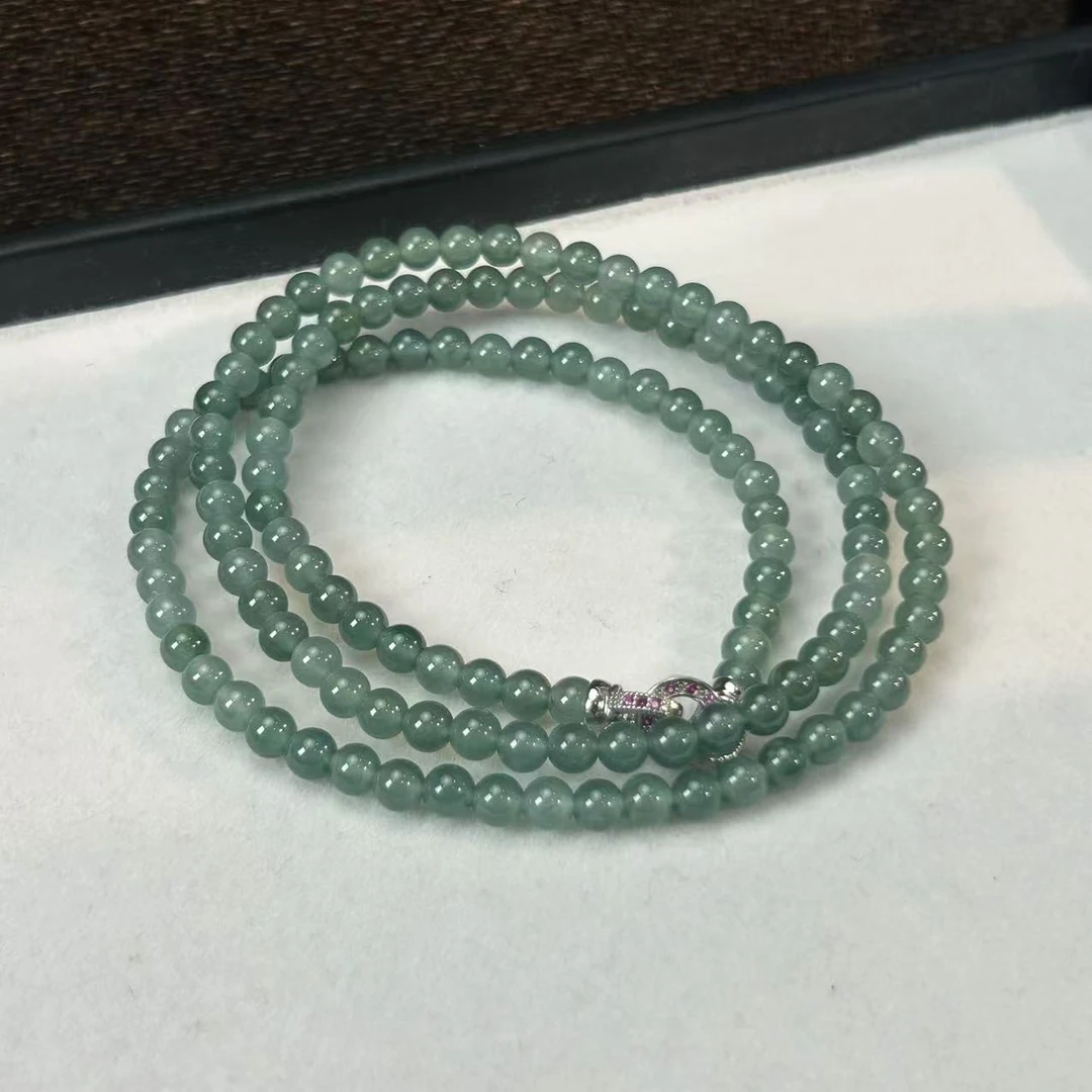 【睿泽鉴宝】翡翠项链多样性发一 4mm GS5764