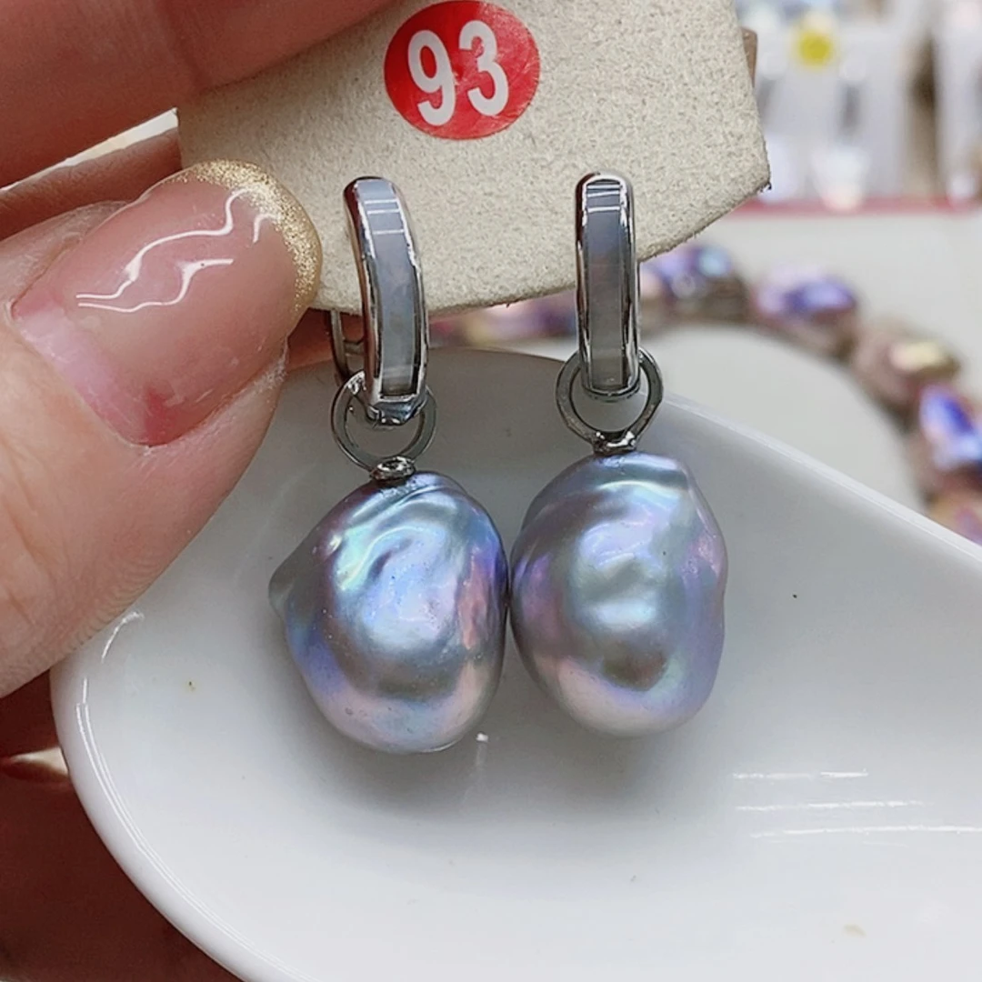 【闪购商品】淡水珍珠耳饰银S925镶嵌