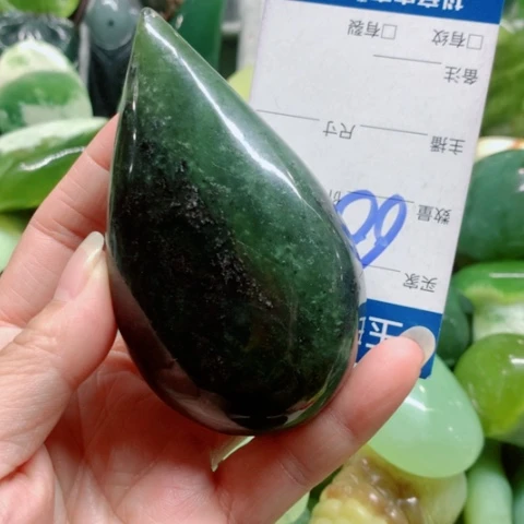 未镶嵌蛇纹石玉手把件