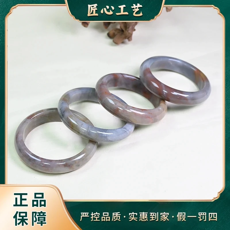MZ2512 赤炎流晶芸鉄石英岩玉手镯-多样发一件