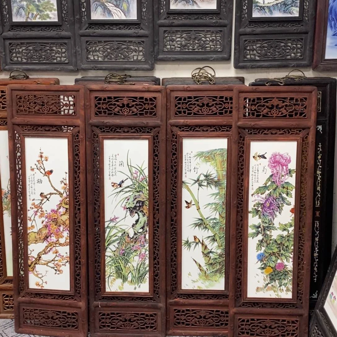 瓷片120*36*4 景德镇瓷板画柴窑烧制