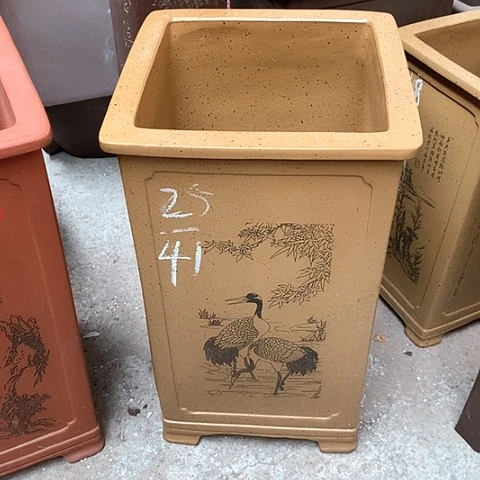 紫砂花盆手工制作