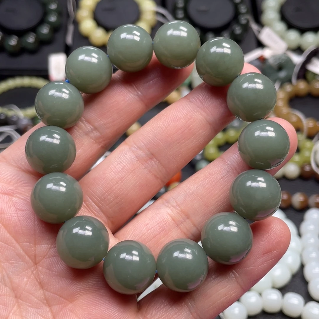 和田玉未镶嵌手链16