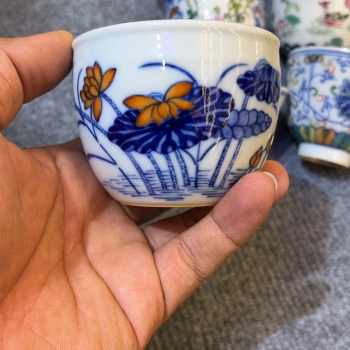纯手绘精品盖碗杯