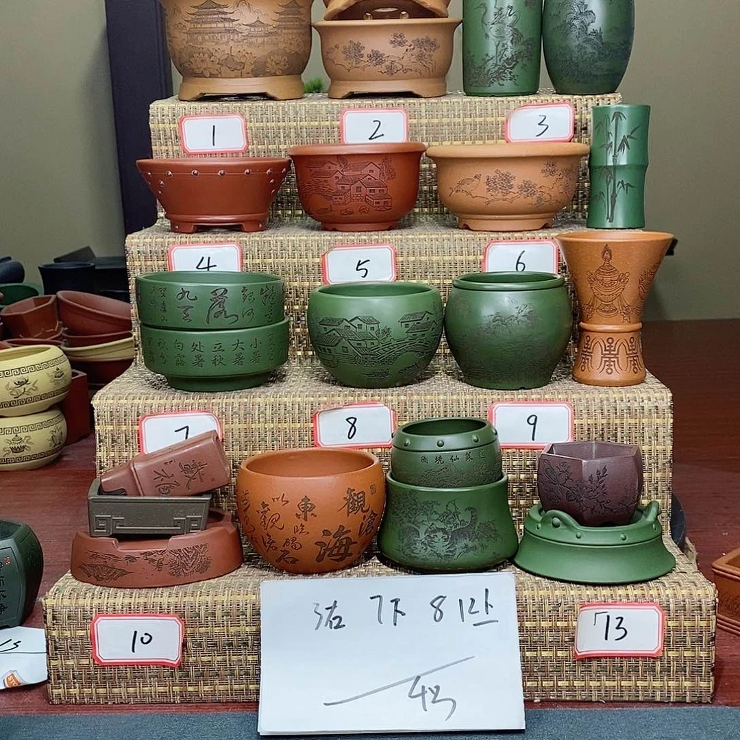 紫砂花盆福**?我在外面吃饭