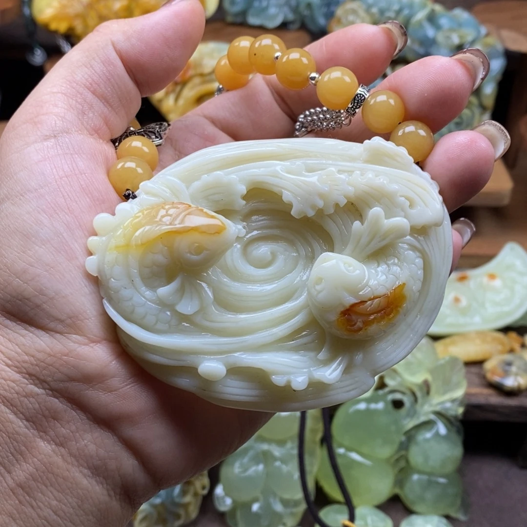 J***n岫玉未镶嵌吊坠(赠链)