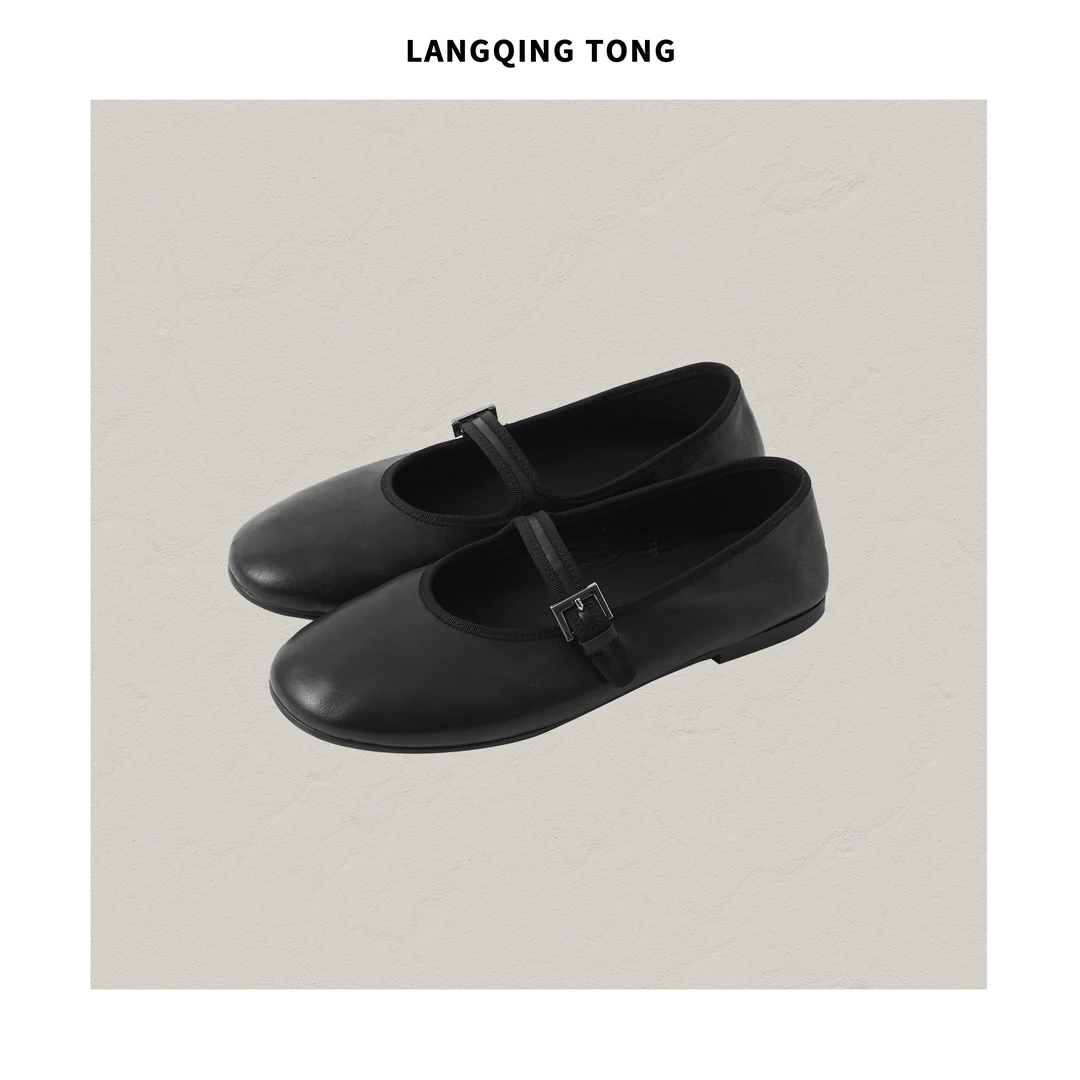LANGQING 黑色平底鞋43803#