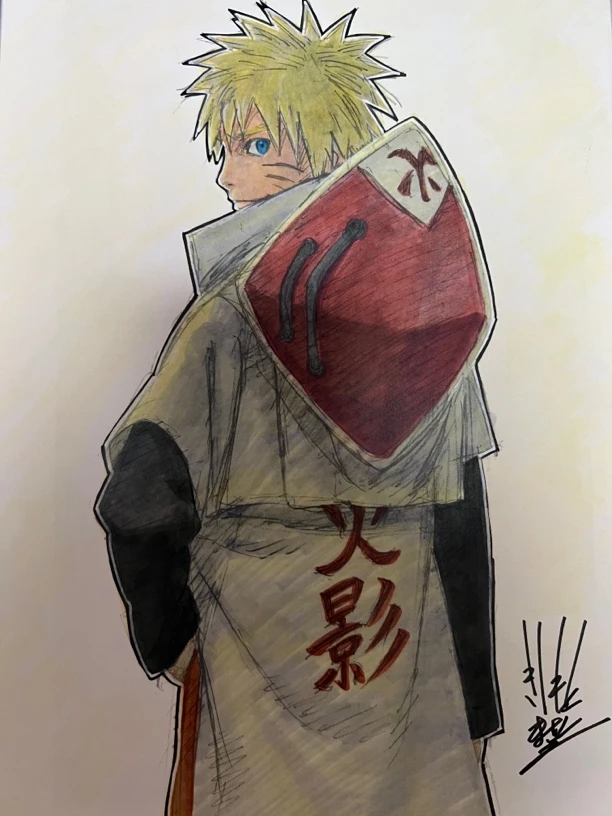 火影忍者原画展场刊切页 原画