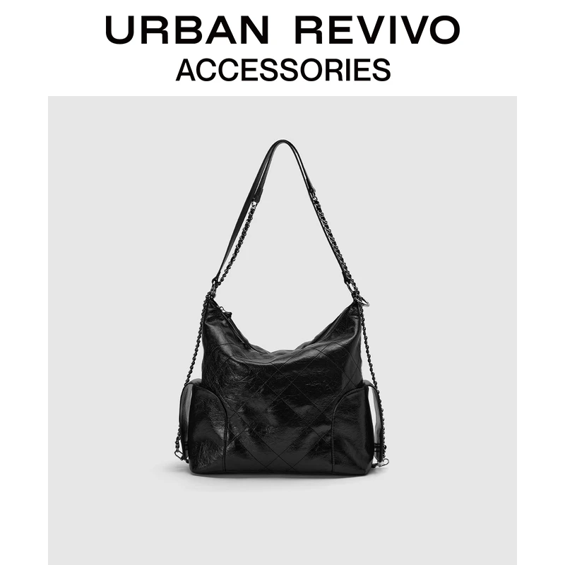 【HOT】URBAN REVIVO2025秋季新款女士菱格单肩背包UAWB50225
