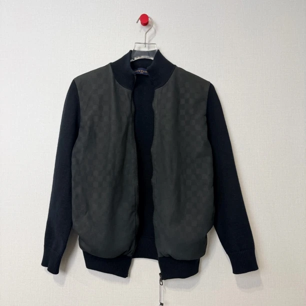 99新 LouisVuitton/路易威登 羊皮棋盘格外套 尺码M 10016