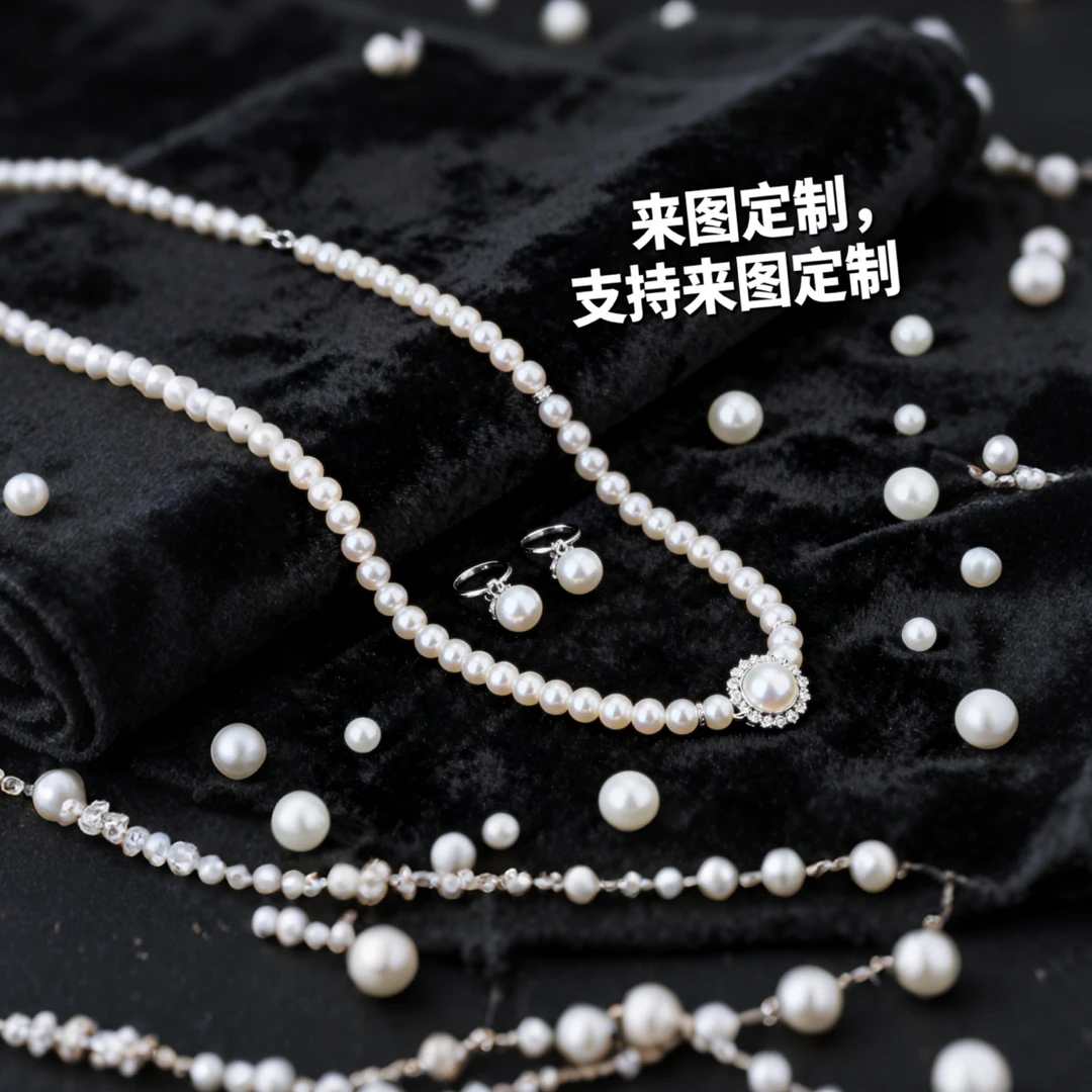 珍珠定制 来图定制 想法定制 草图定制 情侣定制 手工 气质简约