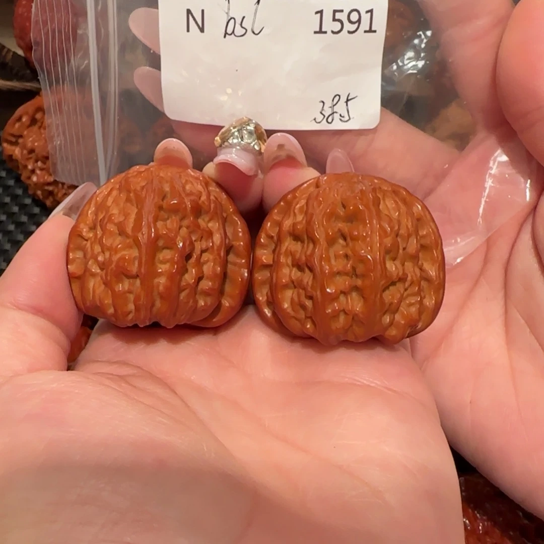七****吊坠文玩核桃白狮子38精品