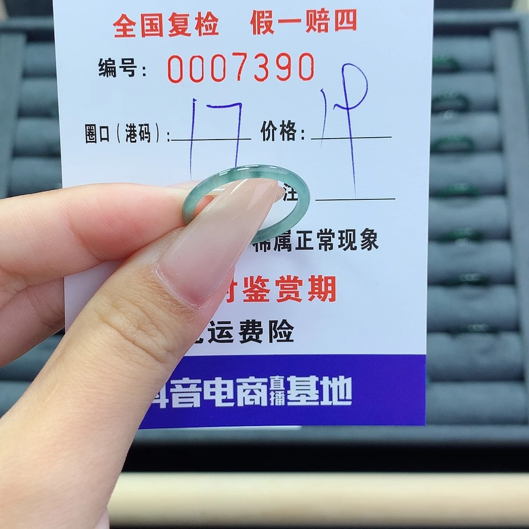 翡翠戒指未镶嵌     7390