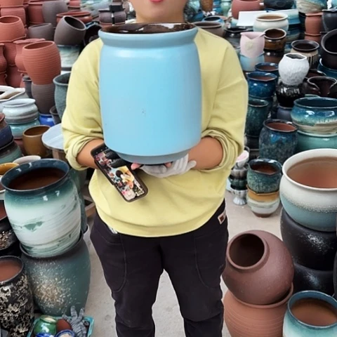 口20高28瑕疵一个盆子。