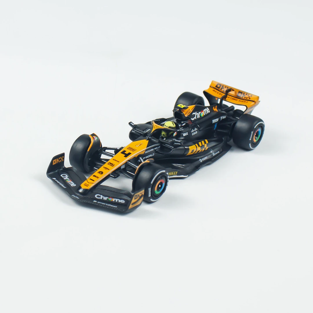 MINIGT车模 1:64合金767号 迈凯伦F1 4号 诺里斯 日本赛汽车模型