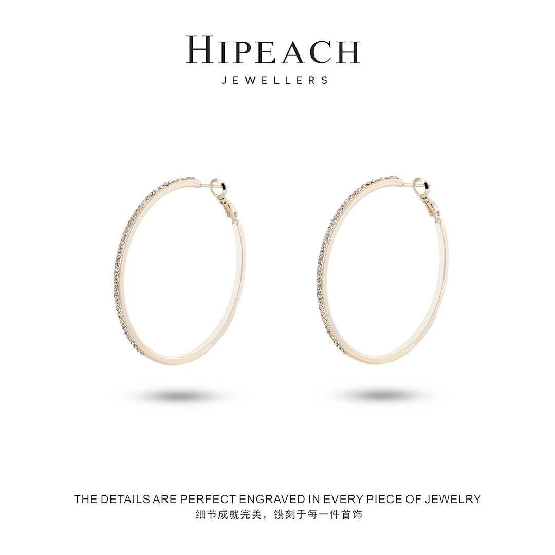镀K金 素圈耳环HTYB0172