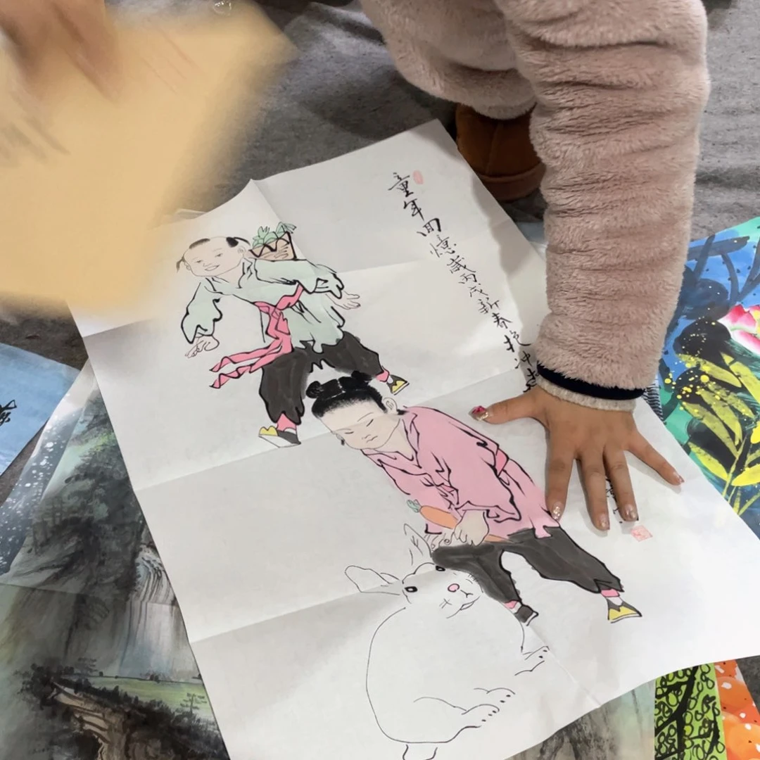 国画国画作品画心一张