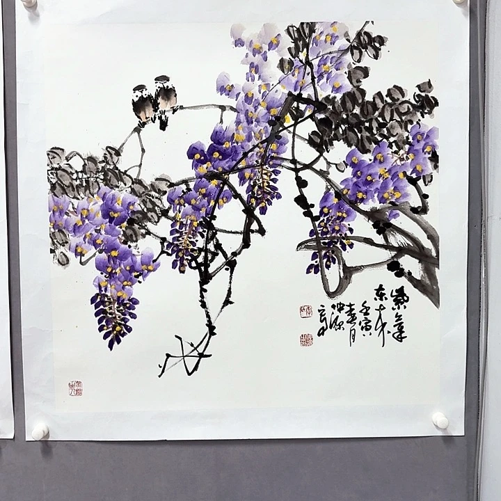 国画亲笔手绘放心去藏