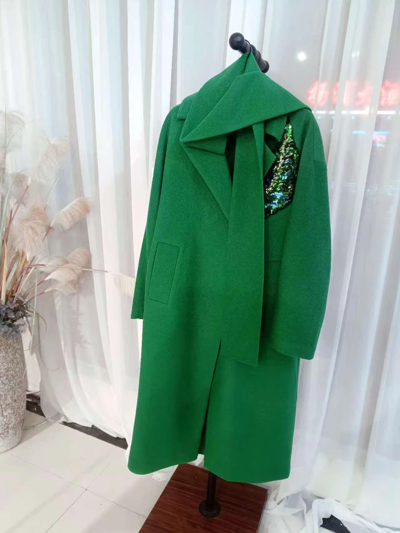 长款厚款女长款毛呢外套