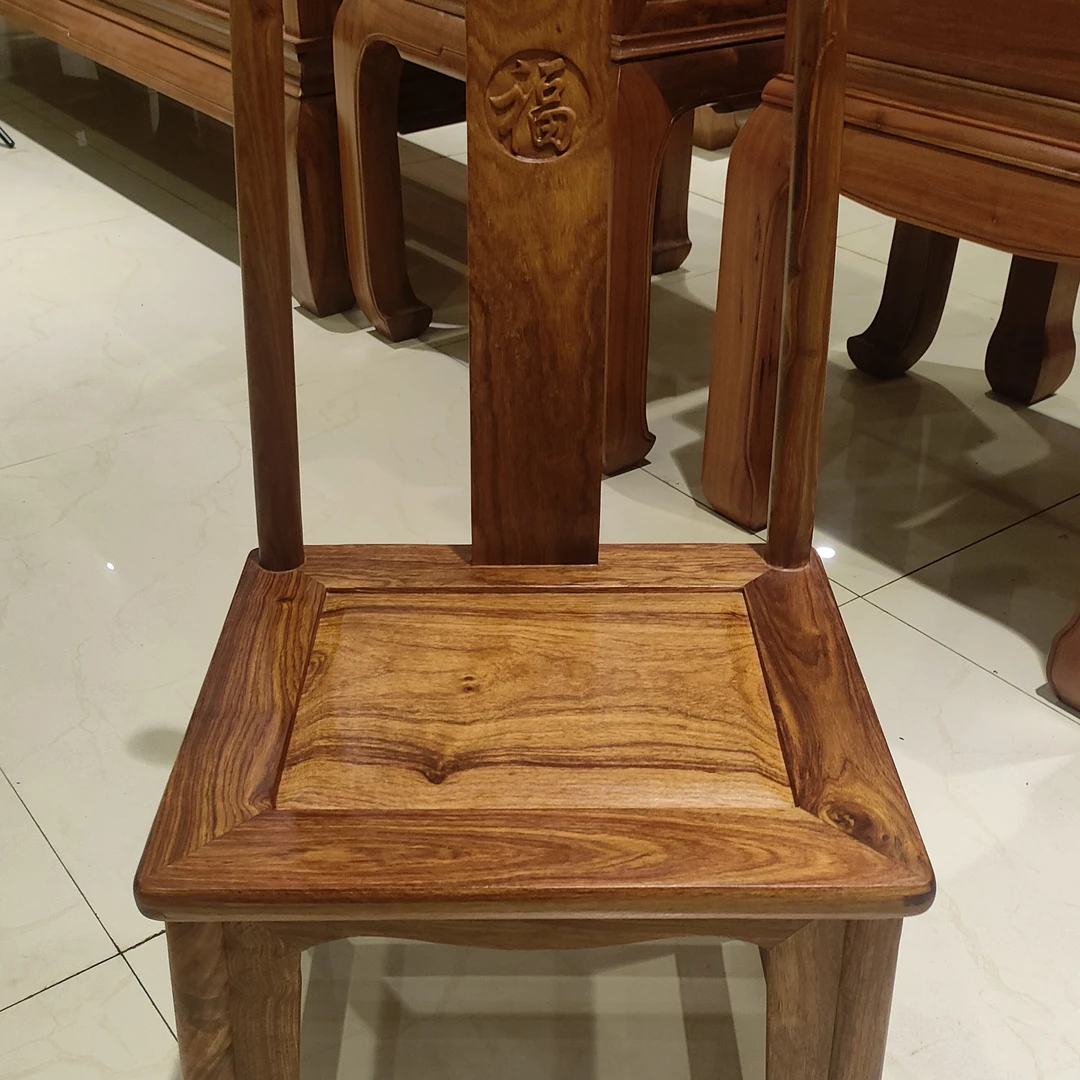 刺猬紫檀，小官帽靠背椅
