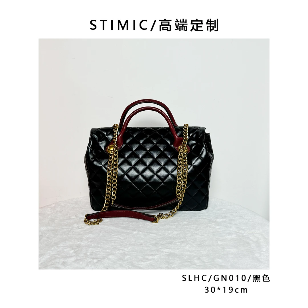 SLHC/GN010/黑色paiyuge订制轻奢女士手提单肩斜挎包QC035