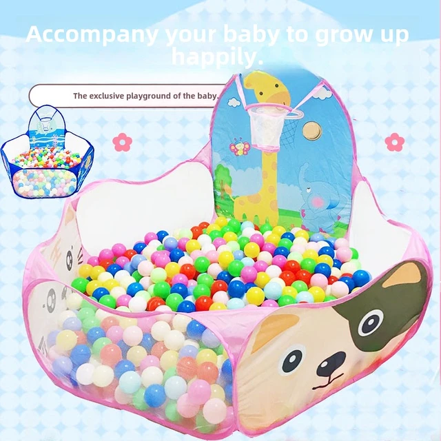 可折叠宝宝海洋球池儿童帐篷游戏池婴儿童彩色球小投手球池波波球
