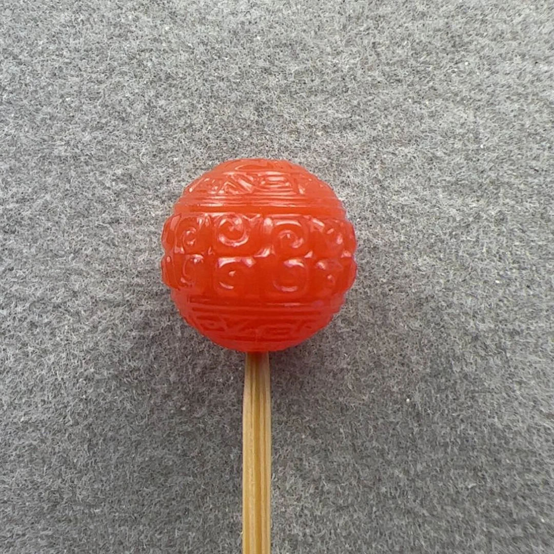 未镶嵌回纹珠南红玛瑙