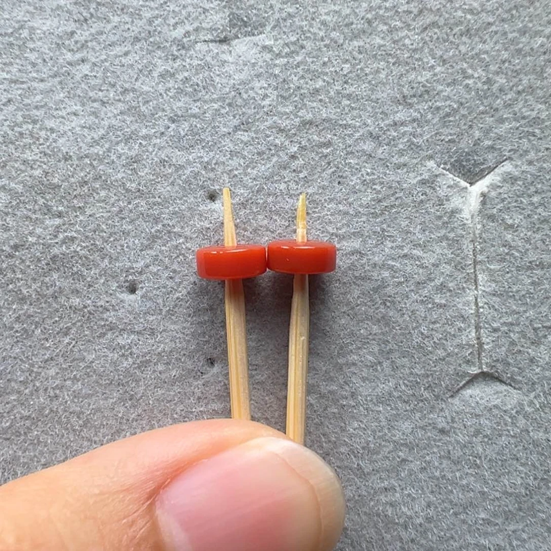 南红玛瑙隔片未镶嵌柿*