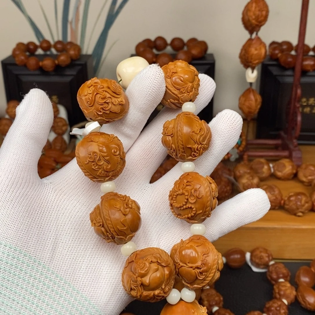 手串橄榄核许忠英老师八珍笑佛