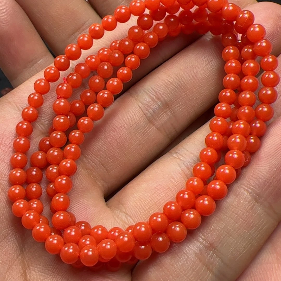 南红玛瑙手串未镶嵌