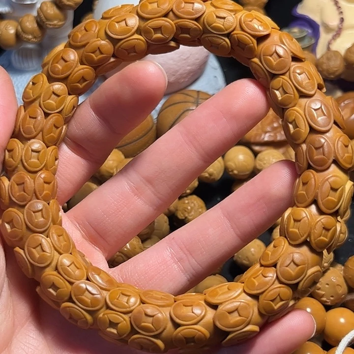 橄榄核手串/手链六帝钱