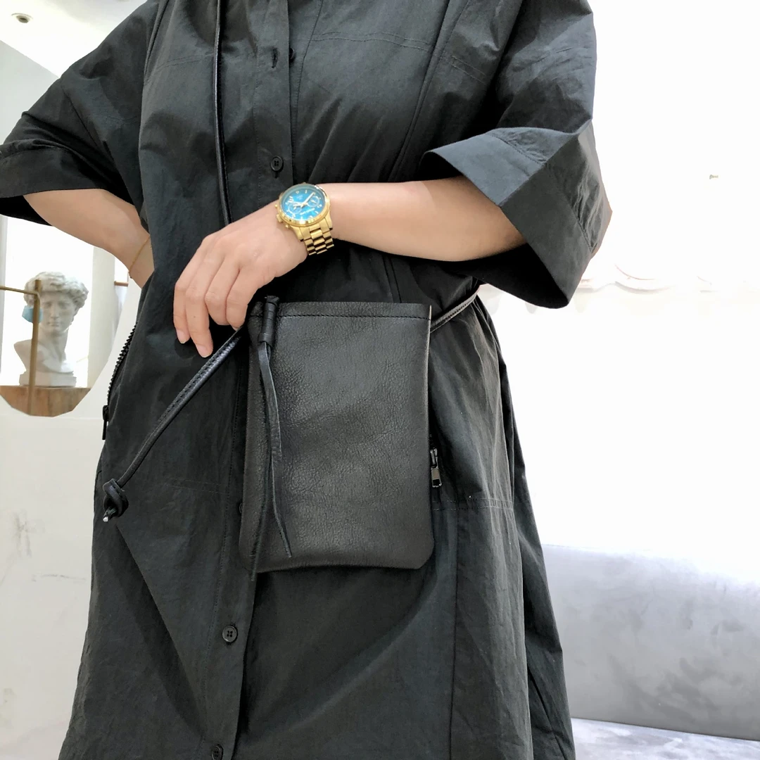 复古真皮手工头层牛皮植鞣牛皮单肩包斜挎包手机包女款式