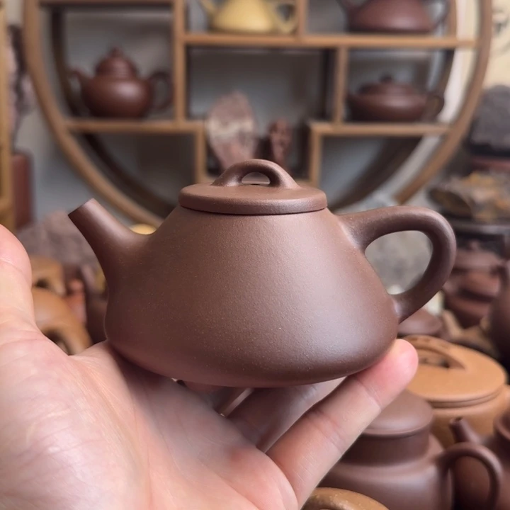 紫砂茶壶子冶石瓢200cc台西嫩底槽清