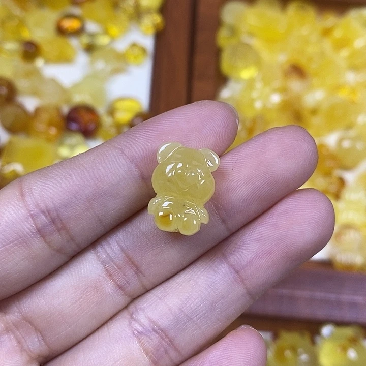 橄榄核吊坠小熊53