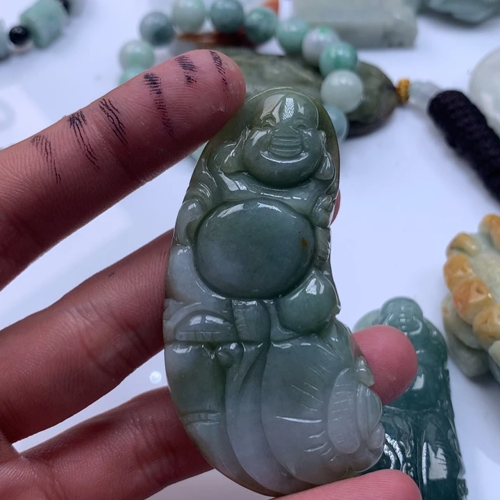 颈饰未镶嵌翡翠保真天然a货翡翠