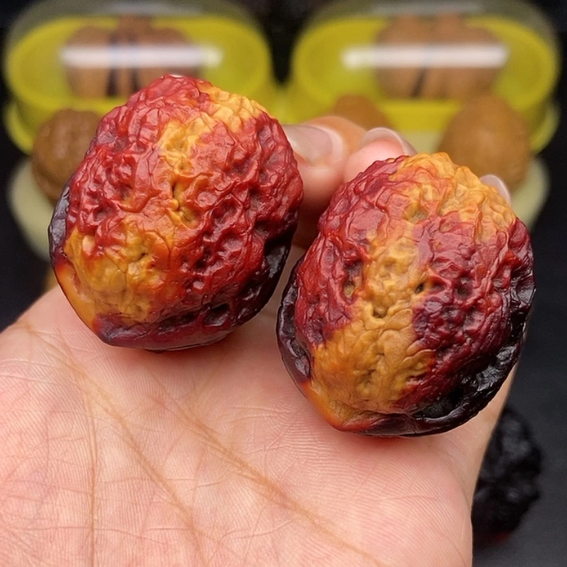 【闪购商品】文玩核桃把件拍*子39尺七彩粗筋铁锤