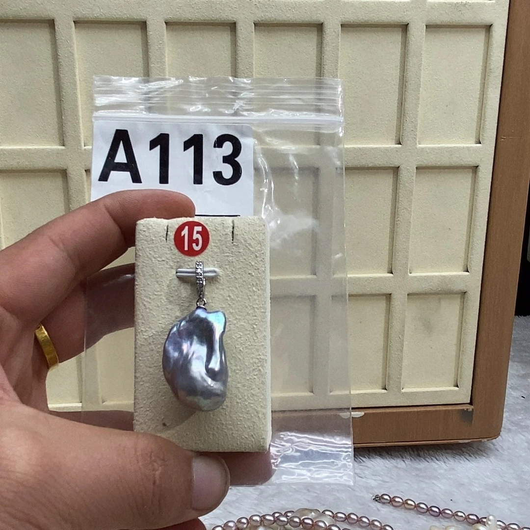 颈饰淡水珍珠银S925镶嵌