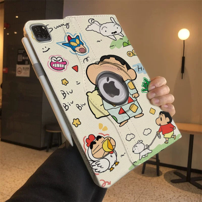 【360°旋转皮套】适用于睡衣枕头小新ipad保护套2025平板壳air7/6/5