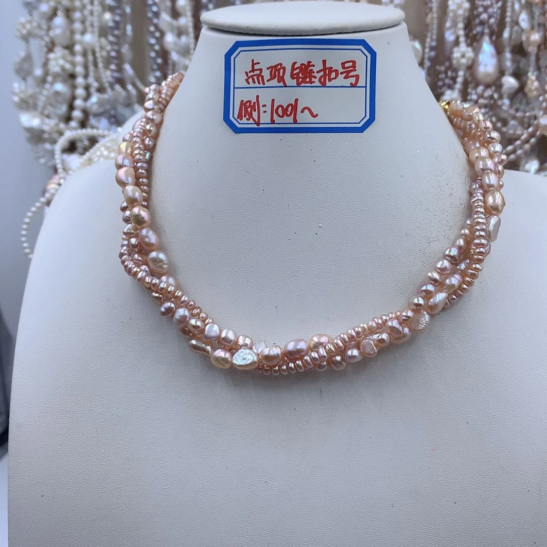 银S925镶嵌项链耳饰淡水珍珠