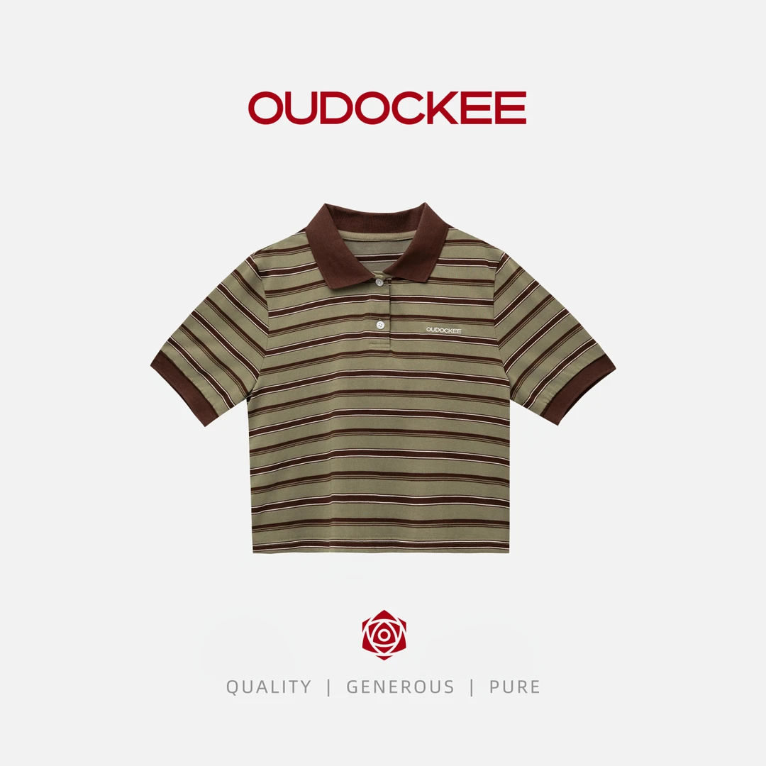 OUDOCKEE 鸥鸥 【停售不可卖】抹茶可可 接短T T2503H505T