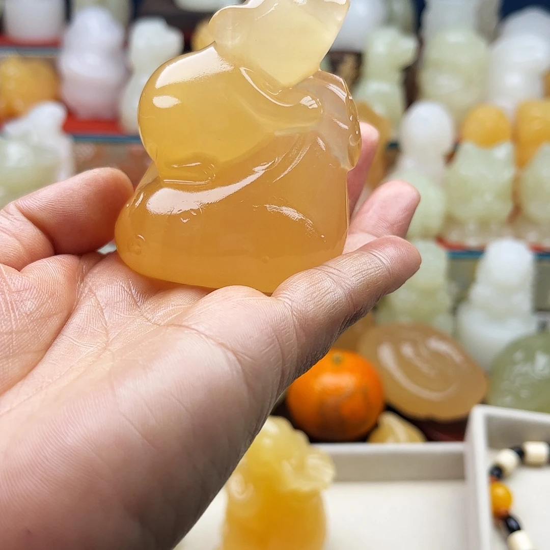 澄***庄石材老鼠手把摆件